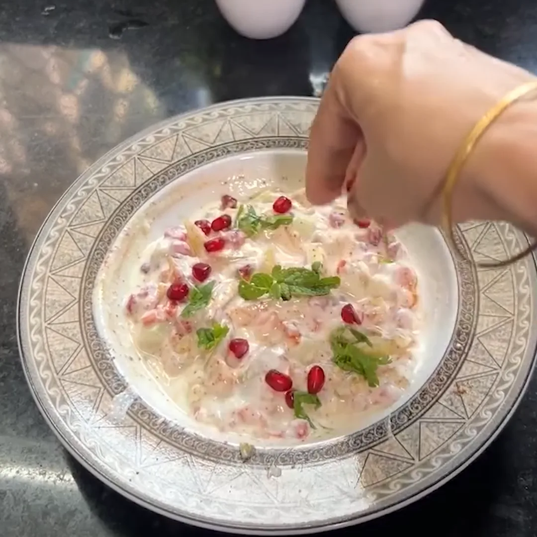 Healthy fruit raita recipe