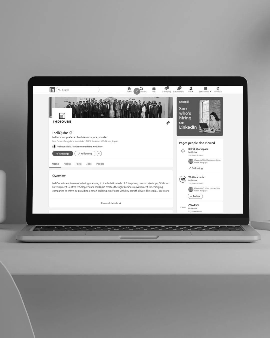 LinkedIn profiles managed by Vishal